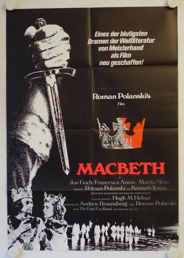 Macbeth originales deutsches Filmplakat